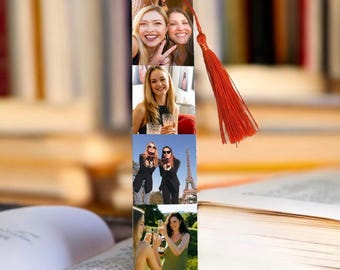 Personalised Photo Bookmark: Double Sided for Message, Fathers Day, Birthday gift.