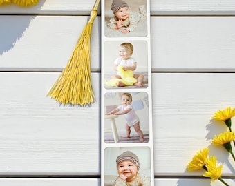 Personalised Photo Bookmark: Double-Sided for Message, Birthdays, Father’s Day.