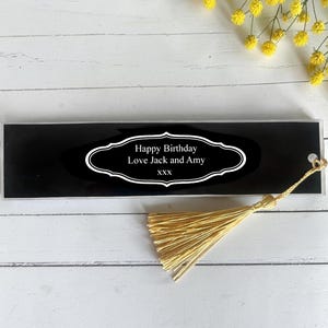 Personalised Photo Bookmark: Double-Sided for Message, Father’s Day special gift. afbeelding 3
