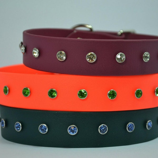 Diamond Dog Collar Etsy