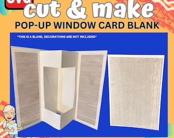 Pop-Up Window Card Blank