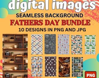 Fathers Day Seamless Patterns Bundle