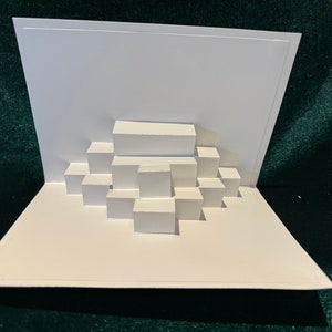 Three Tiered Multi-block Pop-up Card Blank