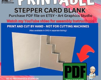 Stepper Card Blank PDF Files (Does not include SVG files)