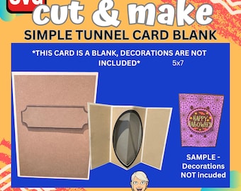 Simple Tunnel Card Blank