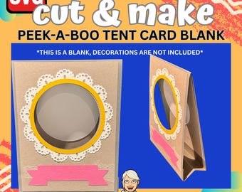 Peek-A-Boo Tent Card Blank