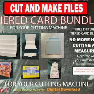 Tiered Card Bundle to make with your cutting machine
