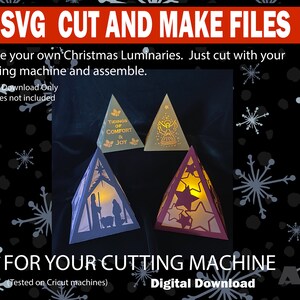 Taglia e assembla file SVG Luminari di Natale