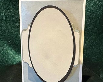 Cut and Make Uplift Oval 5x7 Card Blank