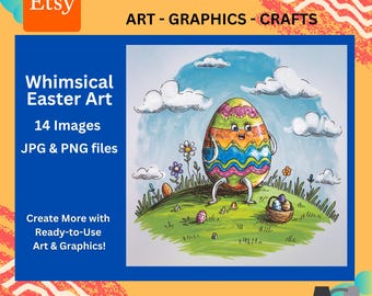 ART - Whimsical Easter Images - PNG & JPG