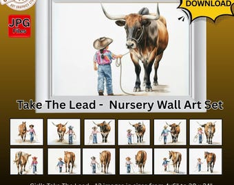 Take The Lead - Girls Nursery Wall Art Set