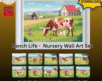 Ranch Life Nursery Wall Art Set