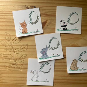 Petite carte animal (au choix)