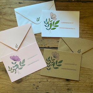 Cartes d'anniversaire fleuries