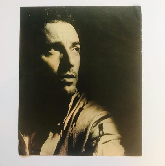 1987年 ブルース・スプリングスティーン VTG 写真 小型ポスター - Etsy