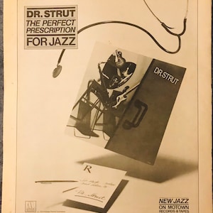 1979 &#39;New Jazz&#39; on Motown Records and Tapes 14x12 Advert Promo Small Poster