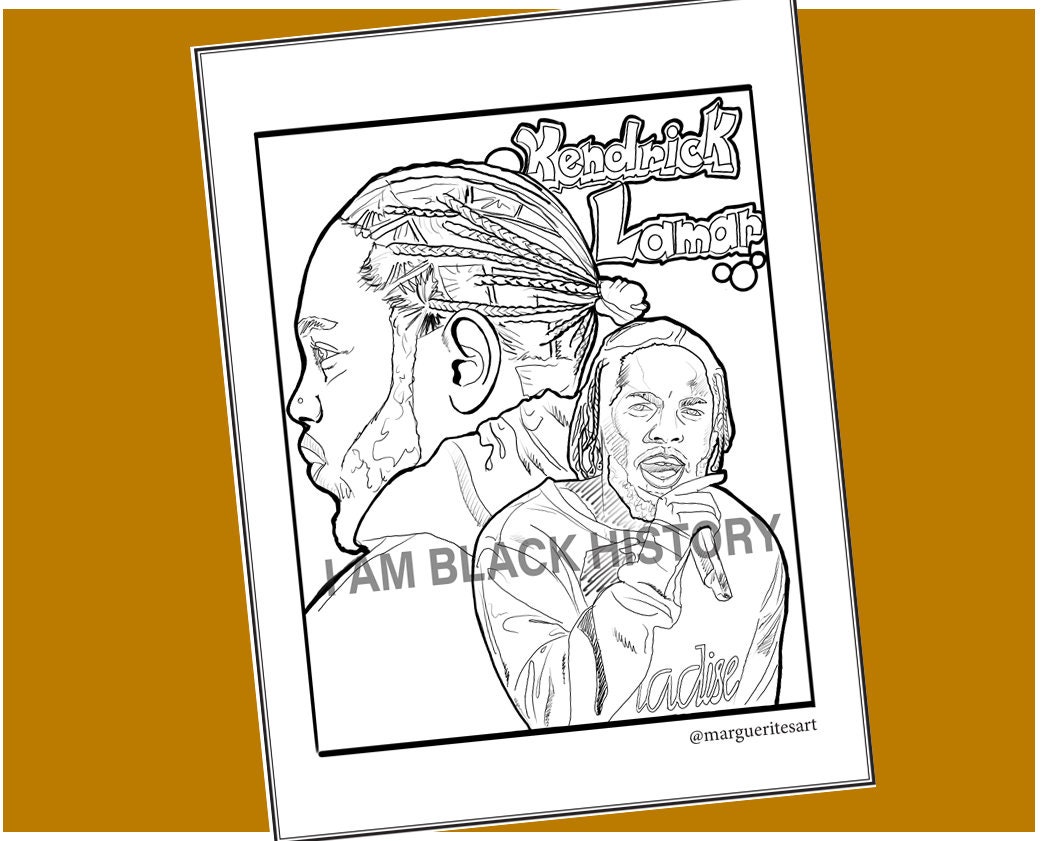 Kendrick Lamar Coloring Pages
