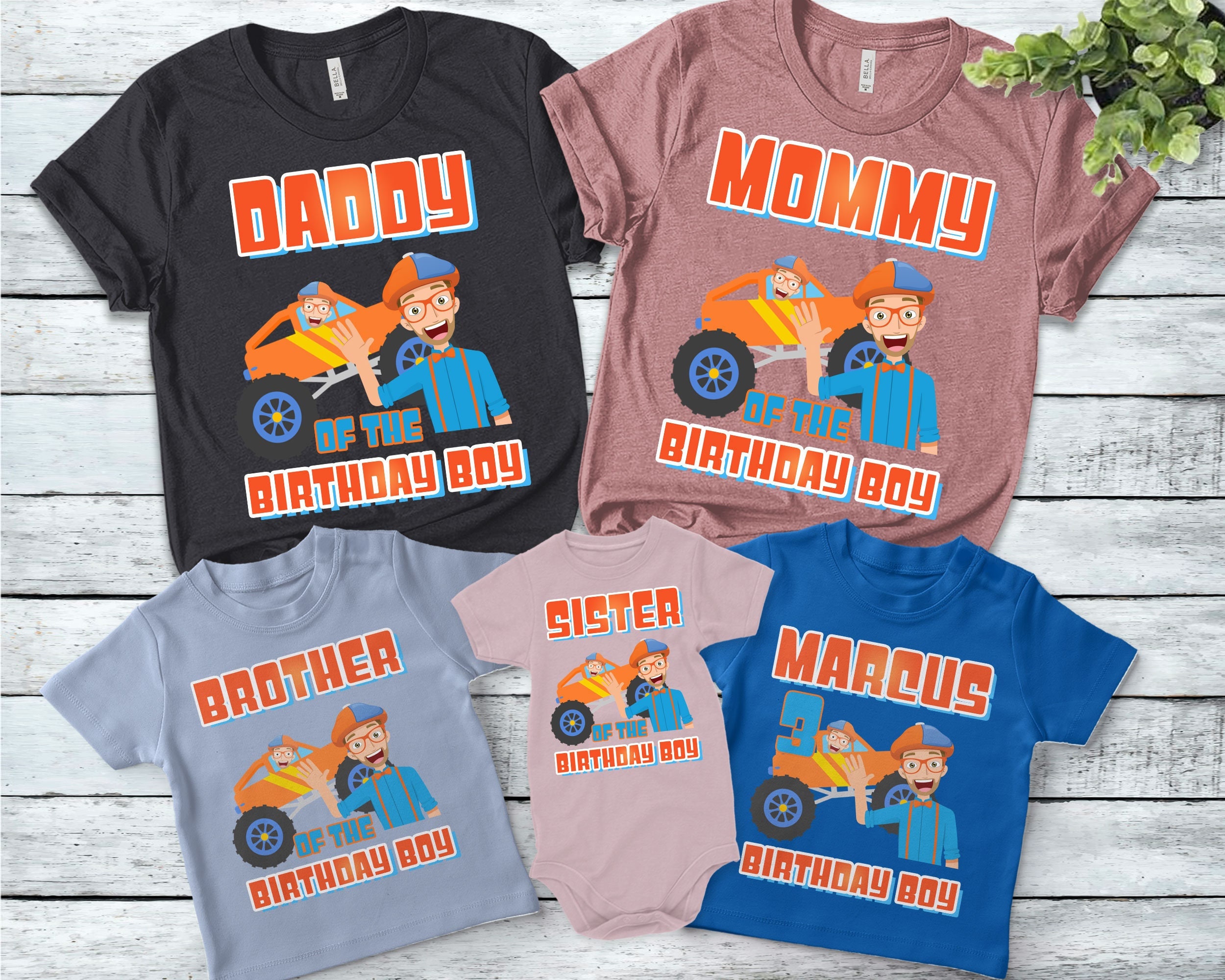 Personalized Blippi Birthday Shirt 