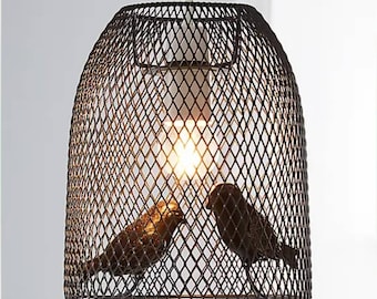 Bird Cage Pendant Ceiling Lampshade H21cm Dia18cm