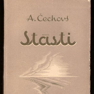 1946. A. Čechovs, Stāsti, Stepe-Divkauja/ Vintage Latvian book by Anton Chekhov