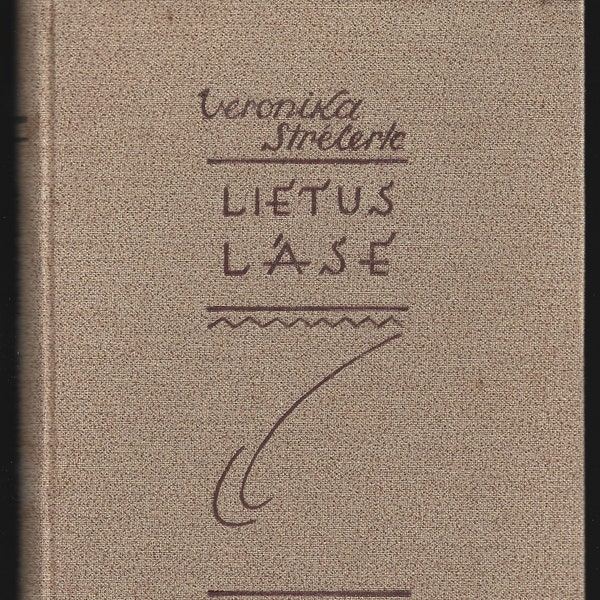 1940 Lietus lāse, Veronika Strēlerte, vintage latvian poetry book