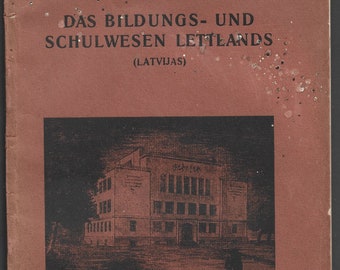 Das bildungs-und Schulwesen Lettlands, 1928