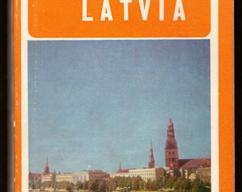 1970 USSR Latvia, vintage tourist guide book with illustrations