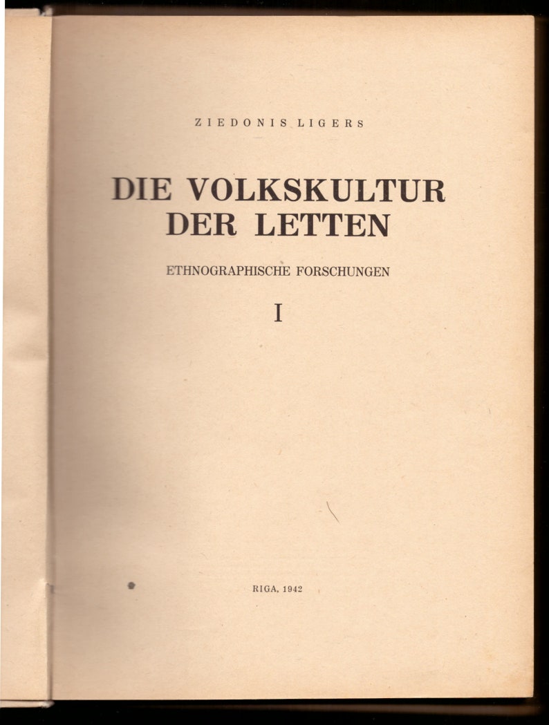1942 Die Volkskultur der Letten. Ethnographische Forschungen/ The folk culture of the Latvians. Ethnographic Research image 2