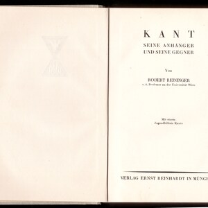 1923 Kant seine anhanger und seine gegner, Kant zijn volgelingen en zijn tegenstanders.