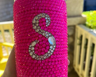 Hot Pink Rhinestone Tumbler - Etsy
