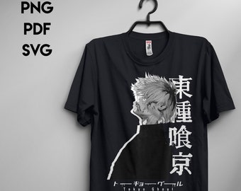 Vector anime Kaneki SVG / PNG / Manga