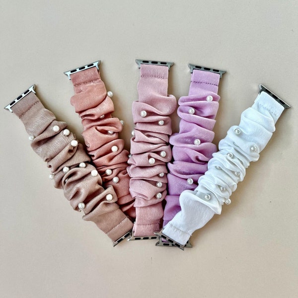 Apple Watch Scrunchie Band | 38mm |40mm | 41mm Size | Scrunchie Watch Band | Gift For Her.