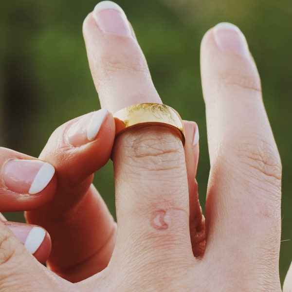 golden moon imprint ring