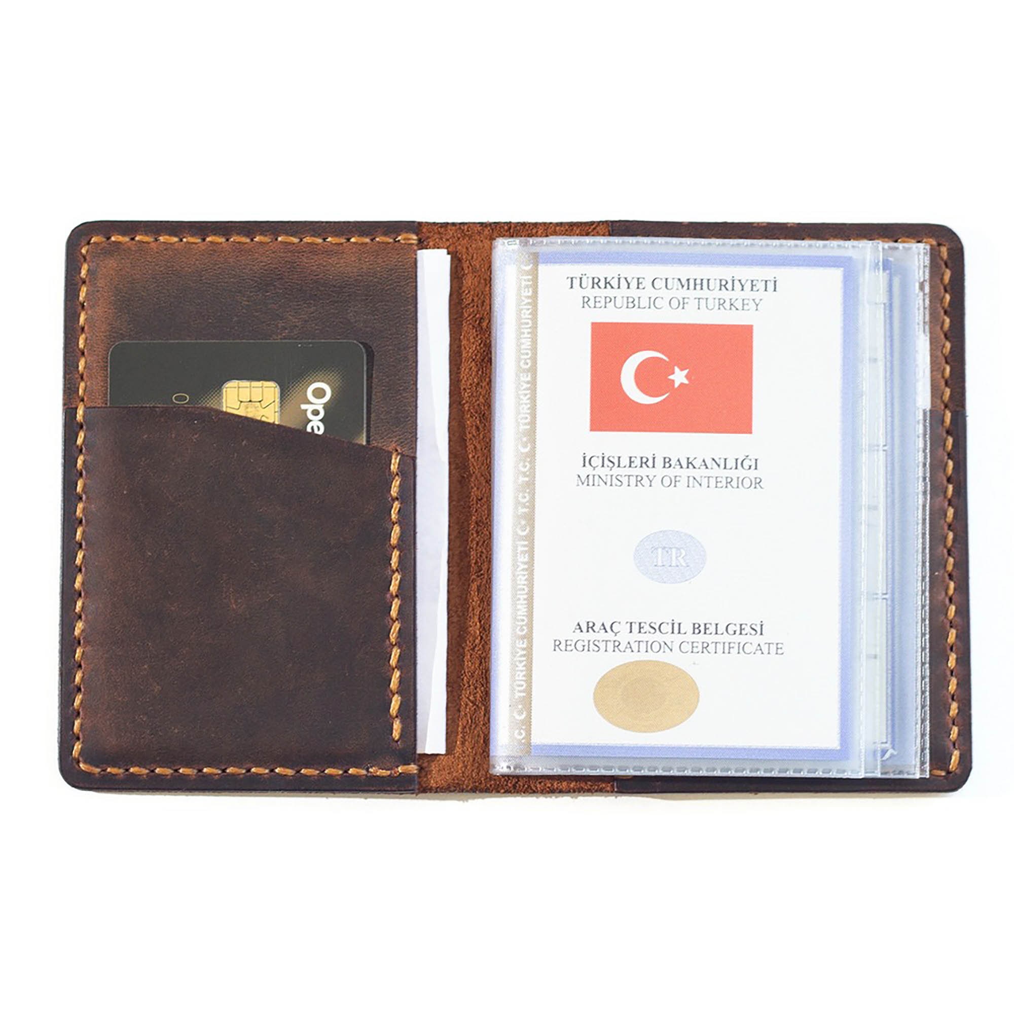 Driving Documents Wallet Car Licence Wallet Camel Driving Etsy