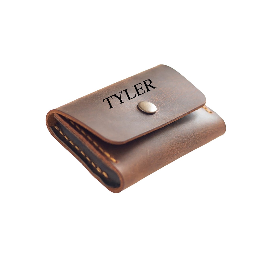 Personalized Card Holder Case, Leather Business Card Case, Women's Card