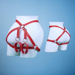 Butt Harness Lingeries, Black Red Pink Purple Lingerie Harness for Woman, Booty Harness for Women