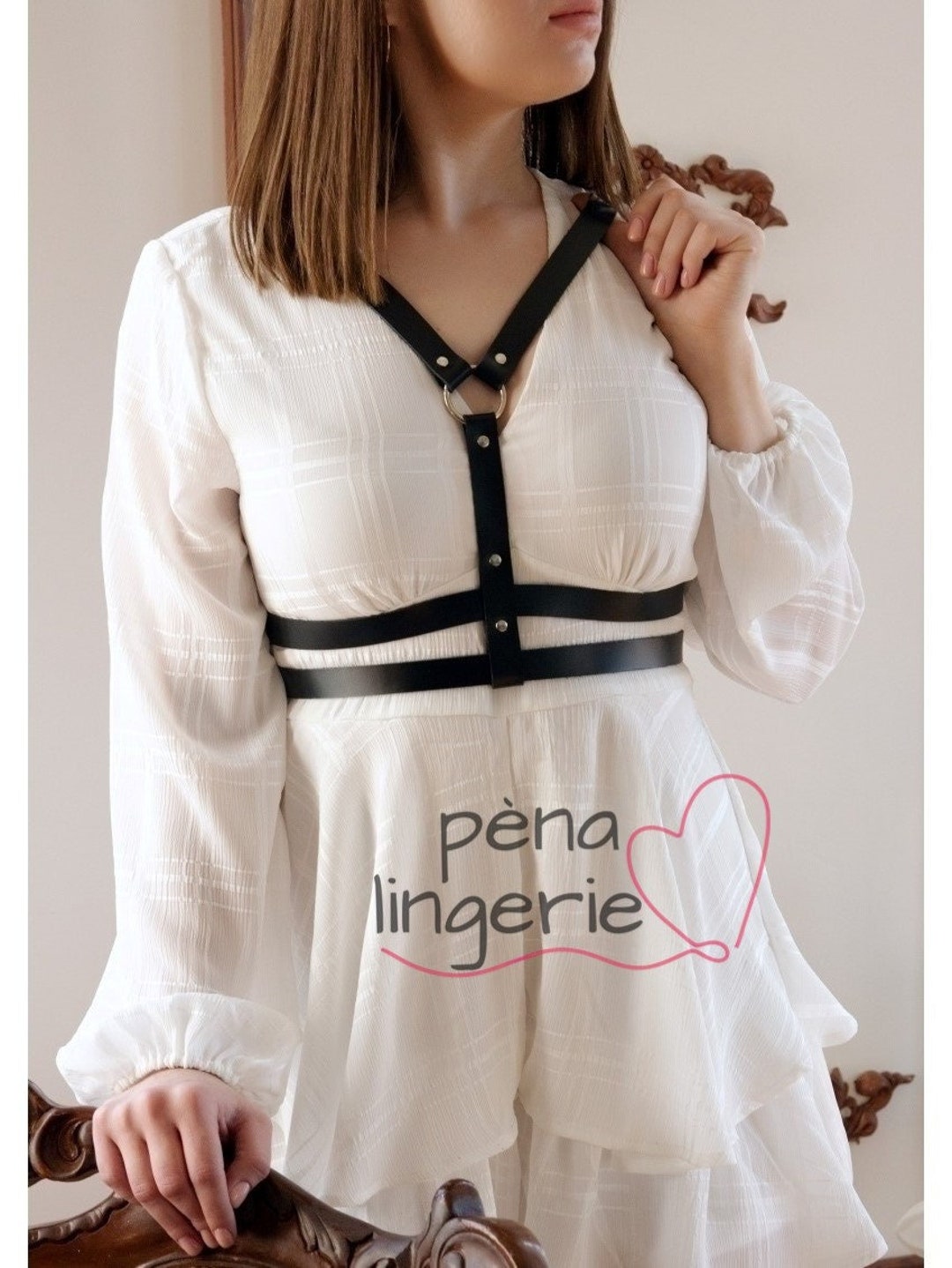 Simple Chest Harness Woman, Adjust Fashion Waist Harness Belt, Stylish