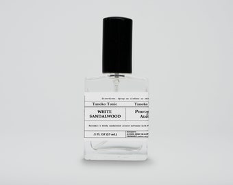 Bois de santal blanc par Tanoko Tonic | Fleurs douces et douces - Vanille crémeuse - Accord de patchouli et de bois de santal riche | Eau de Parfum Unisexe Naturelle