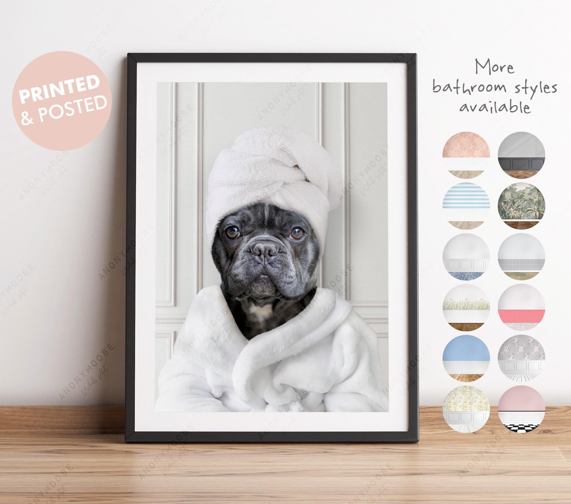 French Bulldog Robe Etsy UK