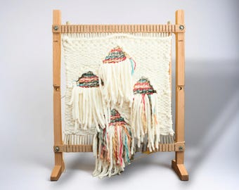 Handcrafted Wooden Weaving Loom Kit: Beginner DIY Tapestry Weave