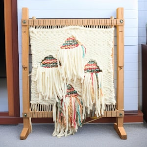 Handcrafted Wooden Weaving Loom Kit: DIY Tapestry Weave, Beginner-Friendly