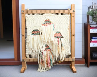 Handcrafted Wooden Weaving Loom Kit: DIY Tapestry Weave, Beginner-Friendly