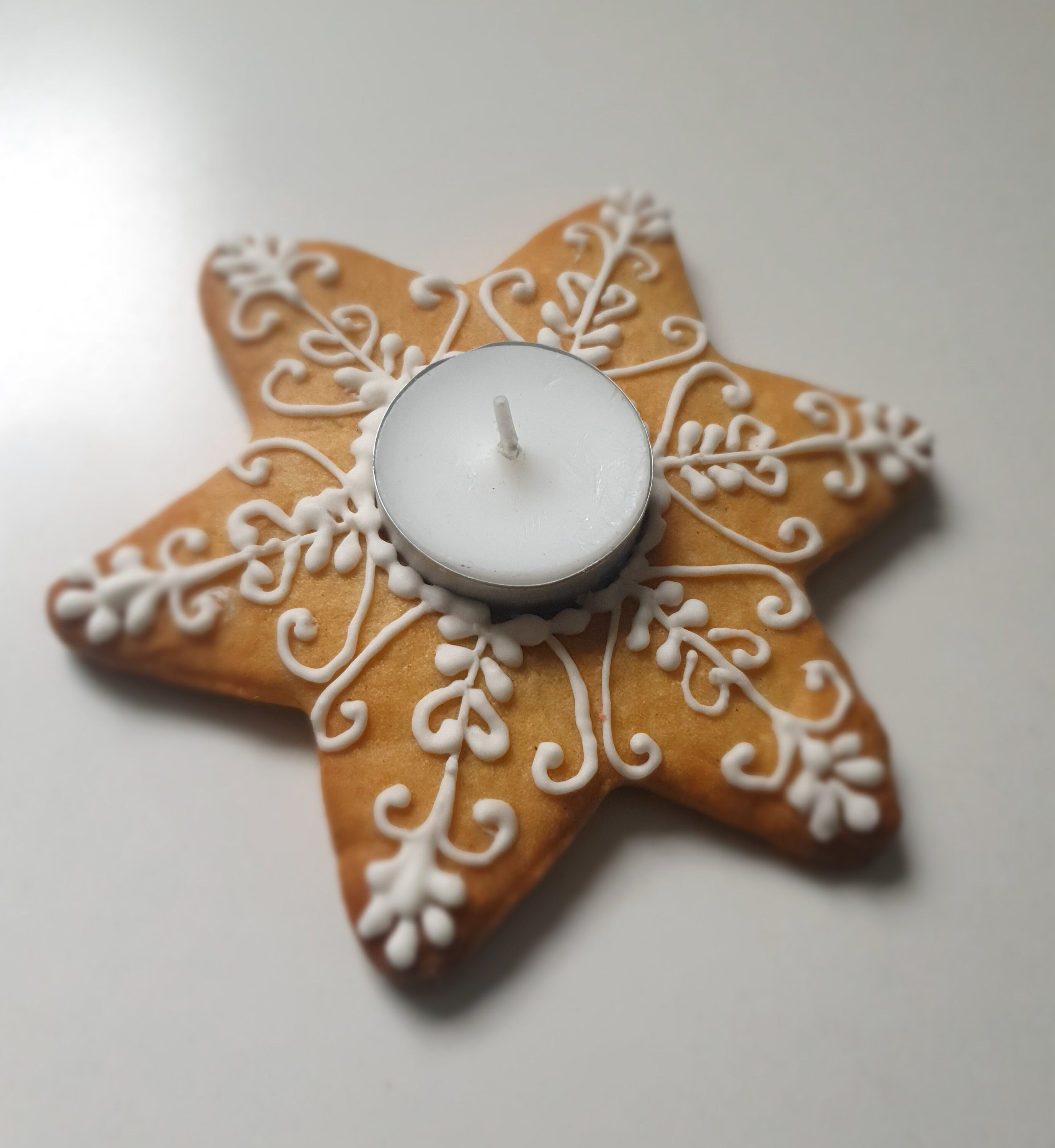 Bougeoir en Biscuit Pour Décoration de Noël et Réveillon
