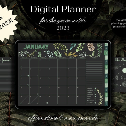 Ultimate Witch Planner 2023 Monthly Weekly Daily Pages. Etsy