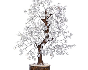 Clear Quartz Crystal Tree of Life: Healing Home Decor