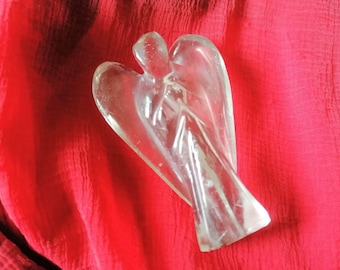 Hand-Carved Smoky Quartz Guardian Angel: Healing Crystal Figurine
