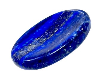 Lapis Lazuli Worry Stone: Handcrafted Stress Relief Gem