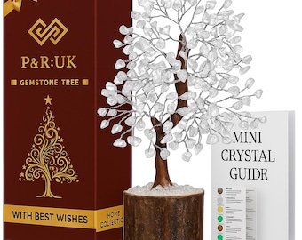 Clear Quartz Crystal Tree of Life: Healing Home Decor Gift For Women