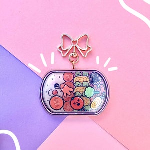 Shaker Schlüsselanhänger ''O-bentô'' - kawaii Schlüsselanhänger - süßer Schlüsselanhänger - Accessoire und Schlüsselanhänger - Taschenanhänger - Acryl-Schlüsselanhänger