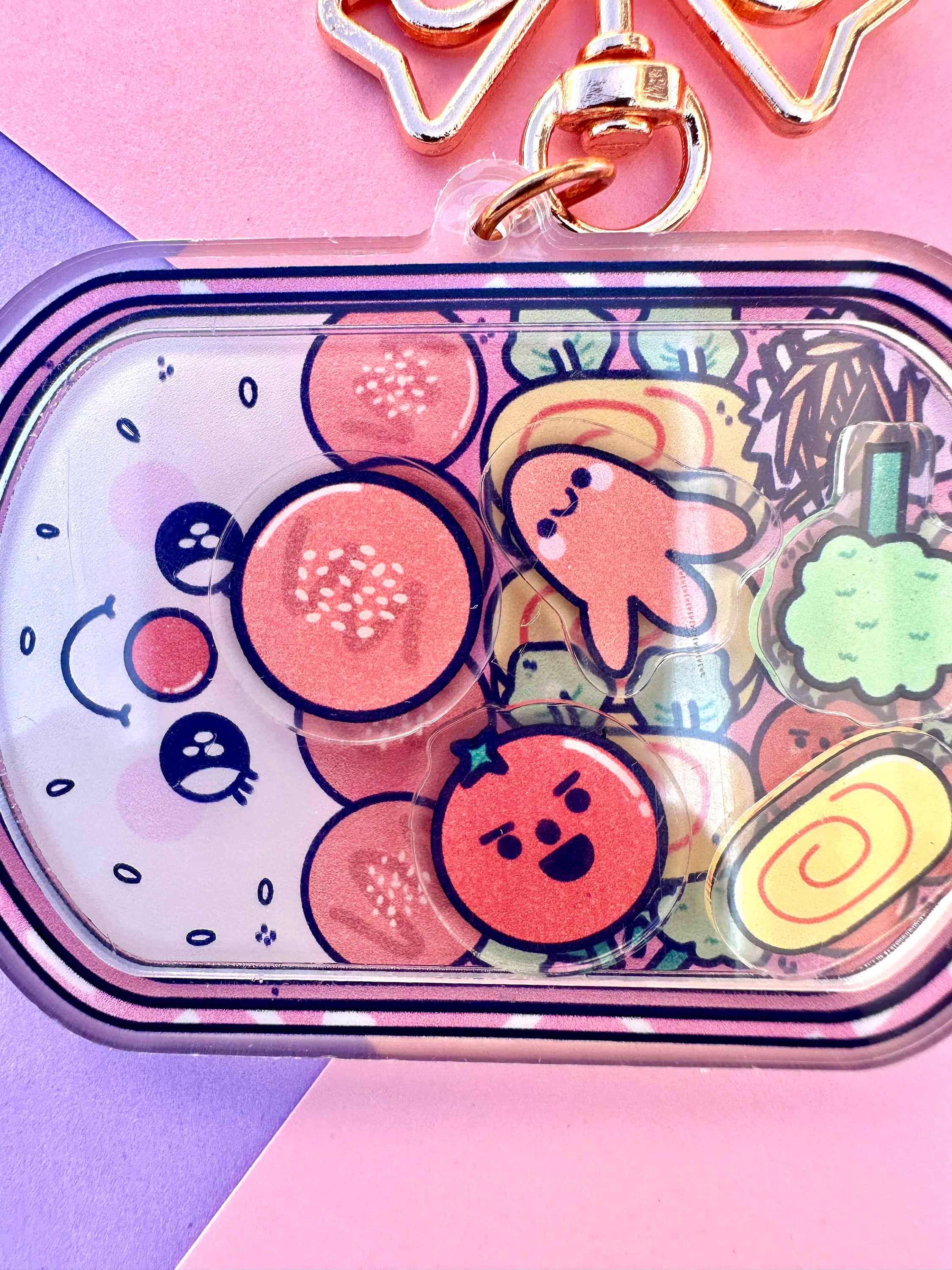 Shaker Keychain ''Obentô'' kawaii keychain cute keychain accessory and